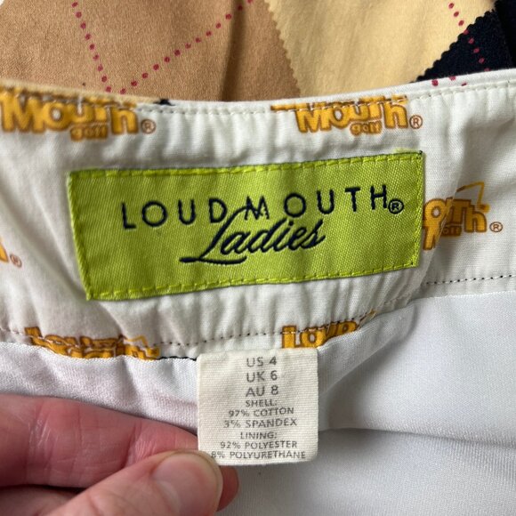 4 Piece Set Loudmouth Golf Skorts Preppy Shorts Skirts Print Funky Retro 90s Y2K - Picture 7 of 15